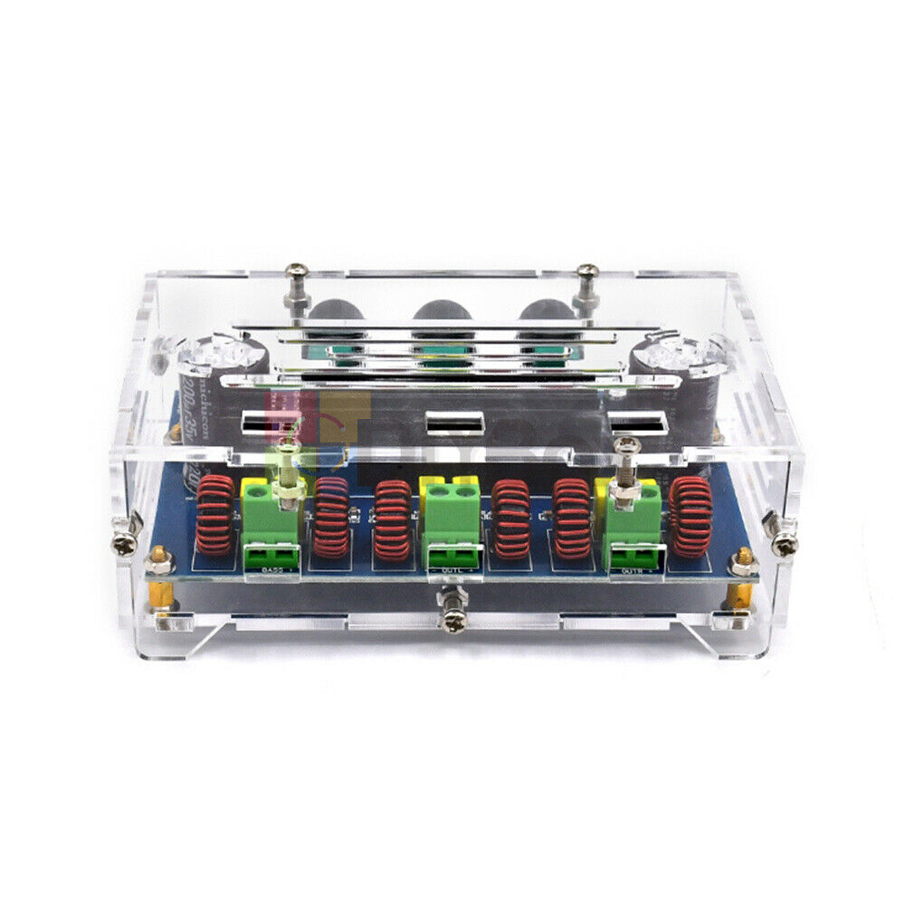 Bluetooth5.0 AUX TPA3116D2 Digital Power Amplifier Board 2.1CH 2*50W+100W + Case