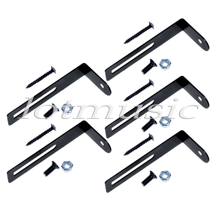 5 Pcs Pickguard Bracket Screws Style Black Finish for Guitar Parts