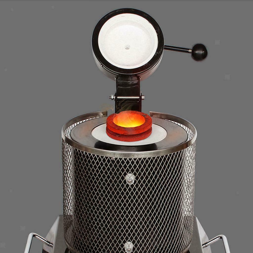 3kg Graphite Crucible+Tongs Metal Melting Scrap Furnace Torch Casting Cup
