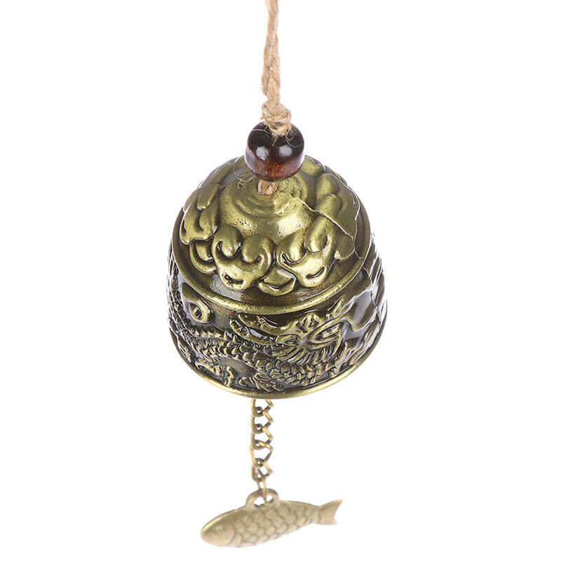 Dragon/Fish Feng Shui Bell Blessing Good Luck Fortune Hanging Wind Ch gtJ.l8