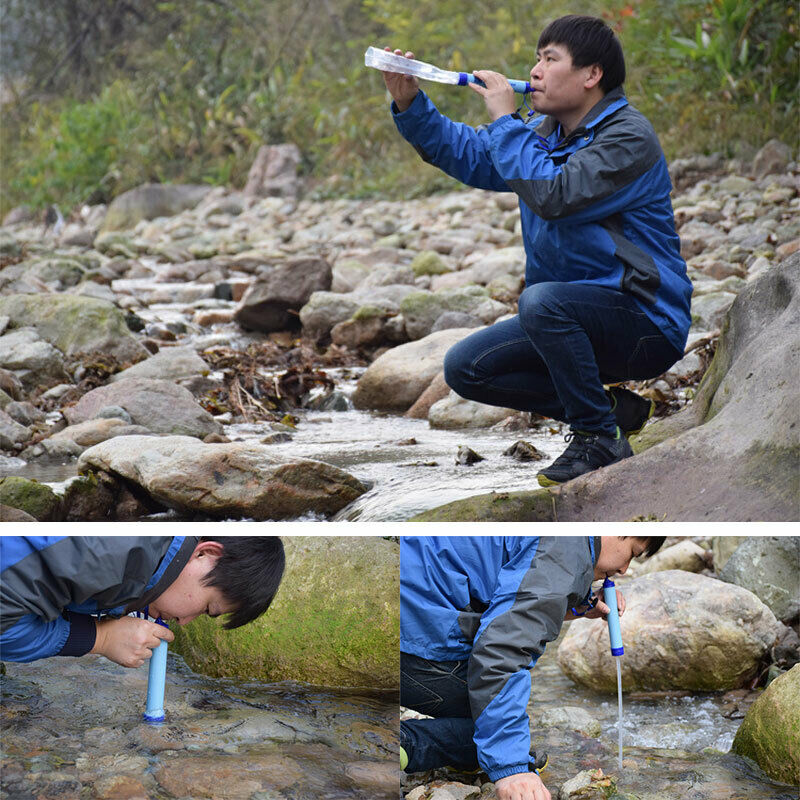 Outdoor Straw Water Filter Emergency Portable Hiking Adds a Protection To Travel