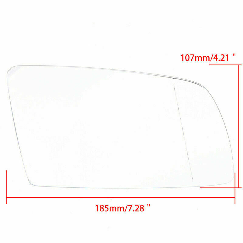 For BMW E60 E61 E63 E64 03-10 Pair Side Rear View Mirror Glass Heated White