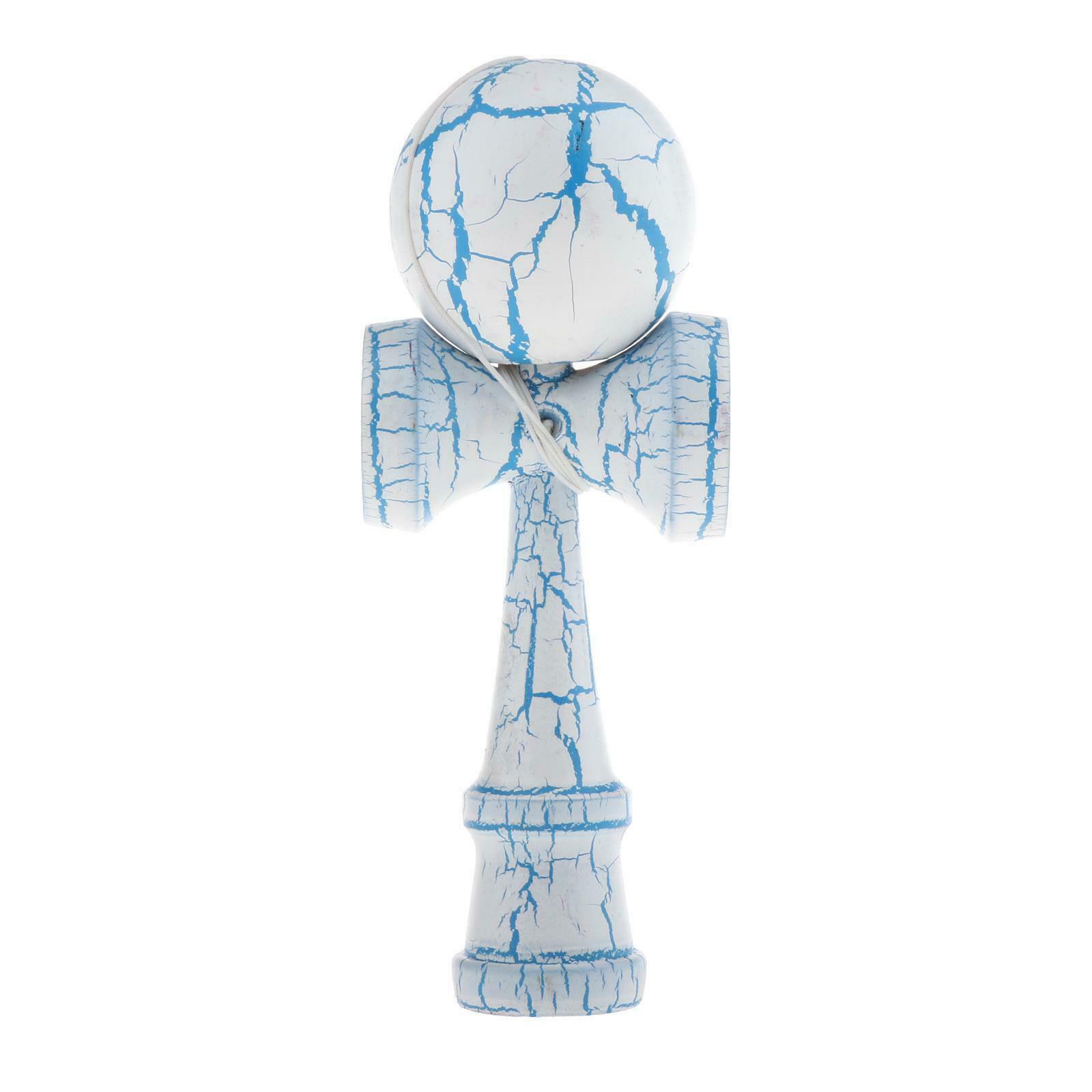 Kendama Ball-Catching Game Childrens Wooden Toys w/ String Kids White
