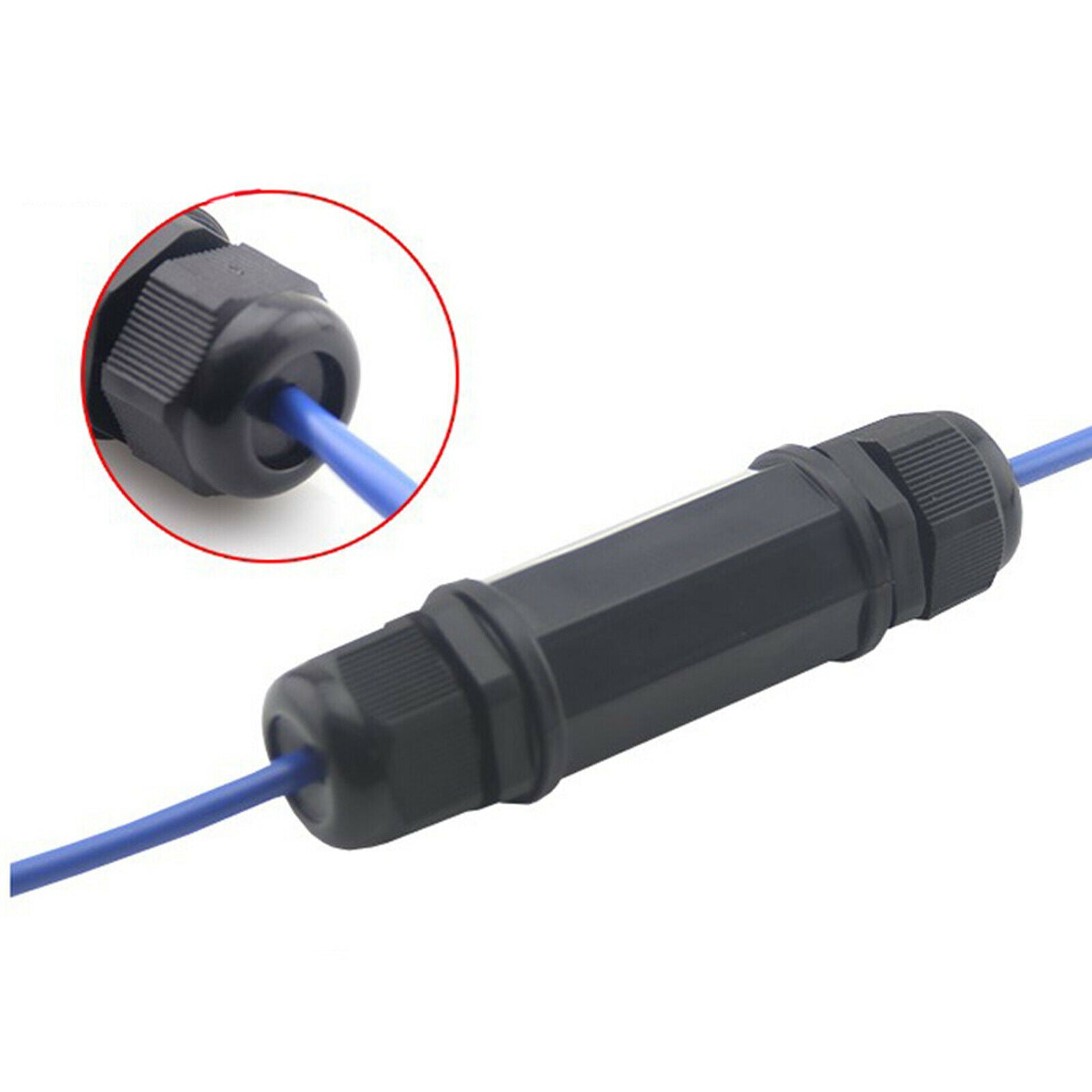 Waterproof Connector Cable Connector Double Head Extender Outdoor Adapter