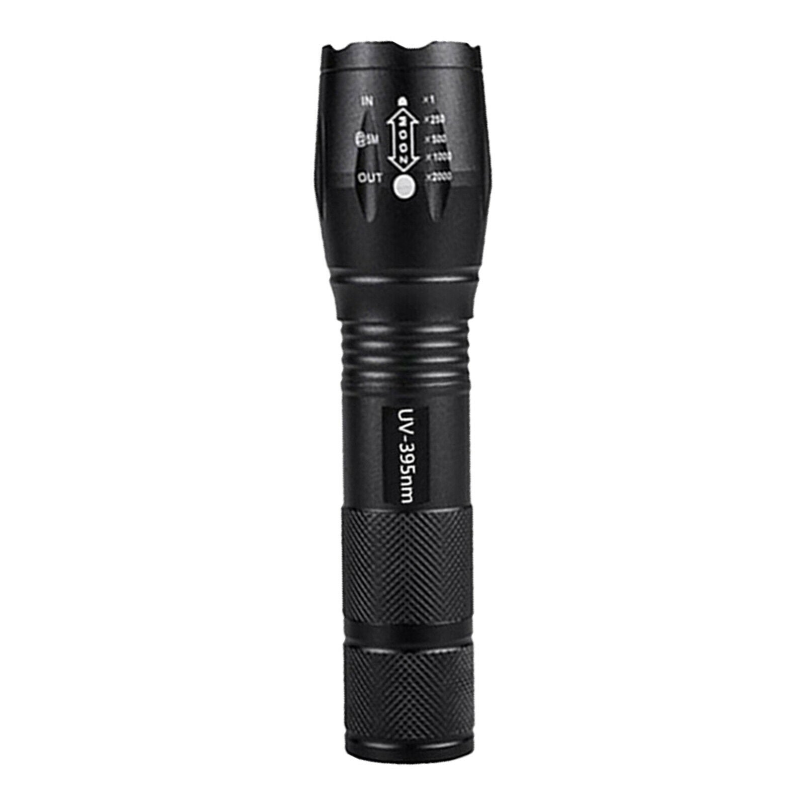 Aluminum Alloy UV Flashlight Purple Violet Light Flashlight Torch Zoomable