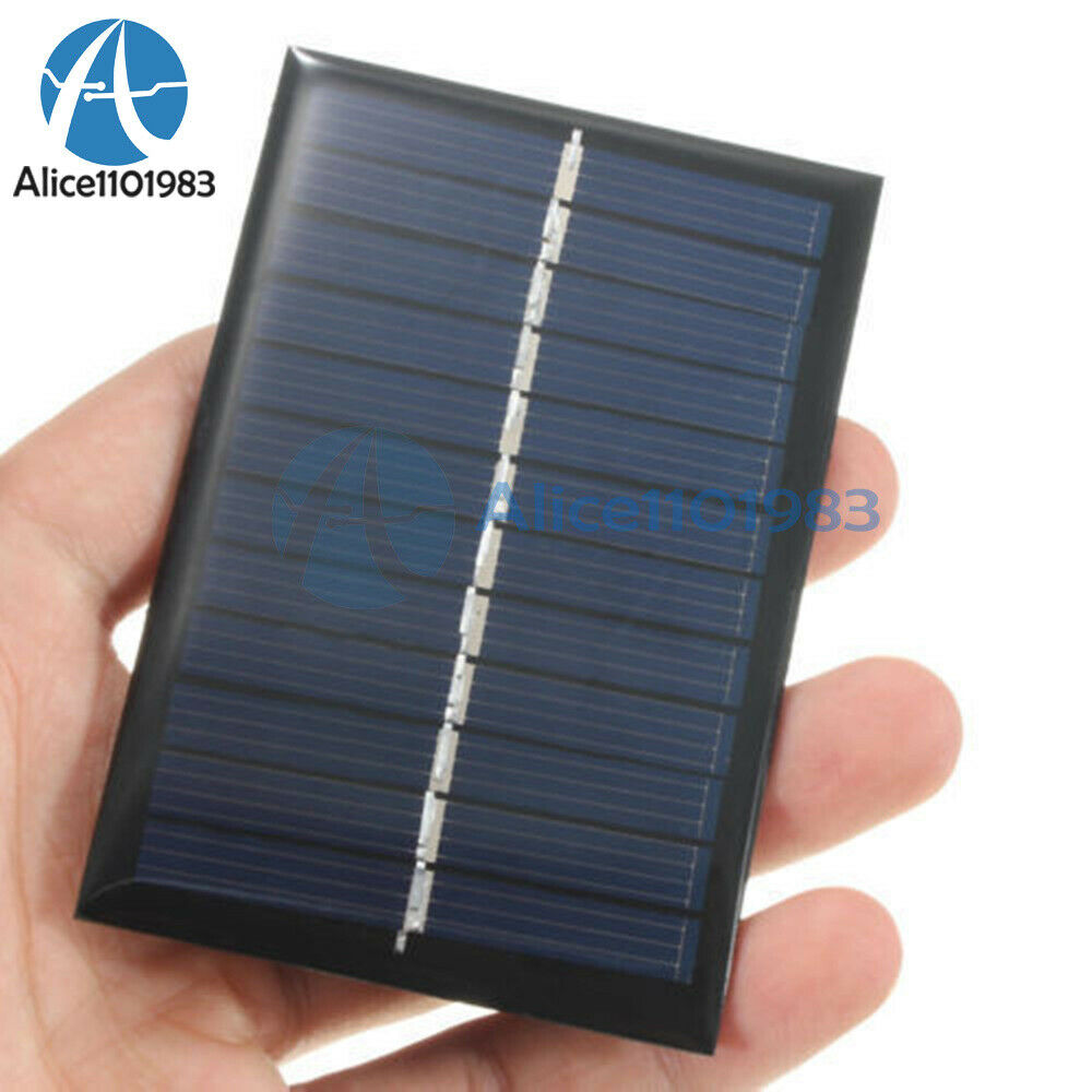 2PCS 6V 1W Solar Panel Module DIY For Light Battery Cell Phone Toys Chargers