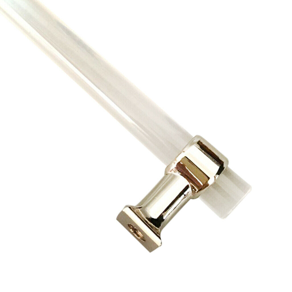 Acrylic Stick Glass Door Pull Handle Cupboard Cabinet Furniture Knobs 128mm