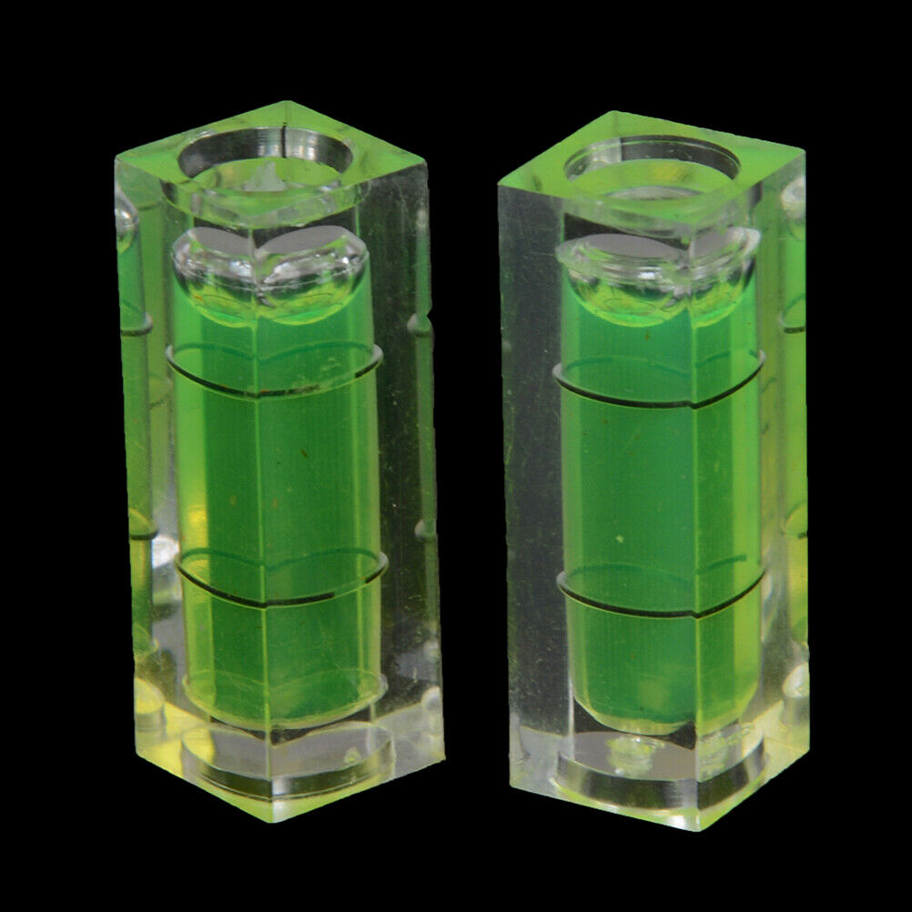 2Pcs rectangular cube spirits level bubble measuring level rulers detector tools