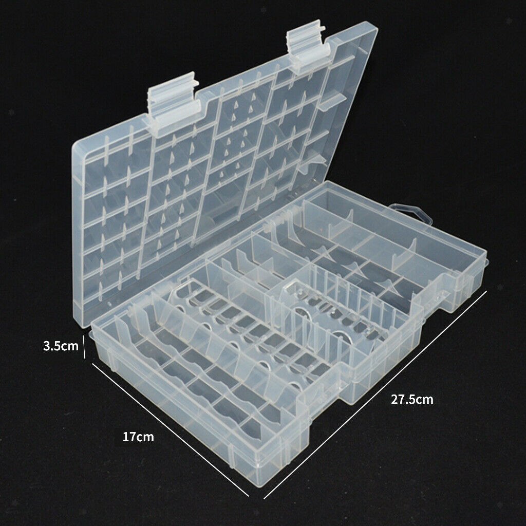 1x Battery Storage Box Battery Holder Case Box for Battery Plastic NEW