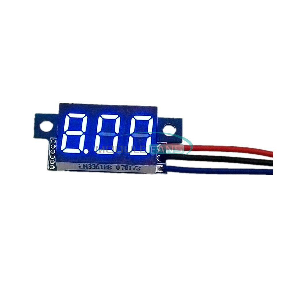 DC0-30V Three Wire 0.36 "digital tube Blue LED Panel Meter Digital Voltmeter
