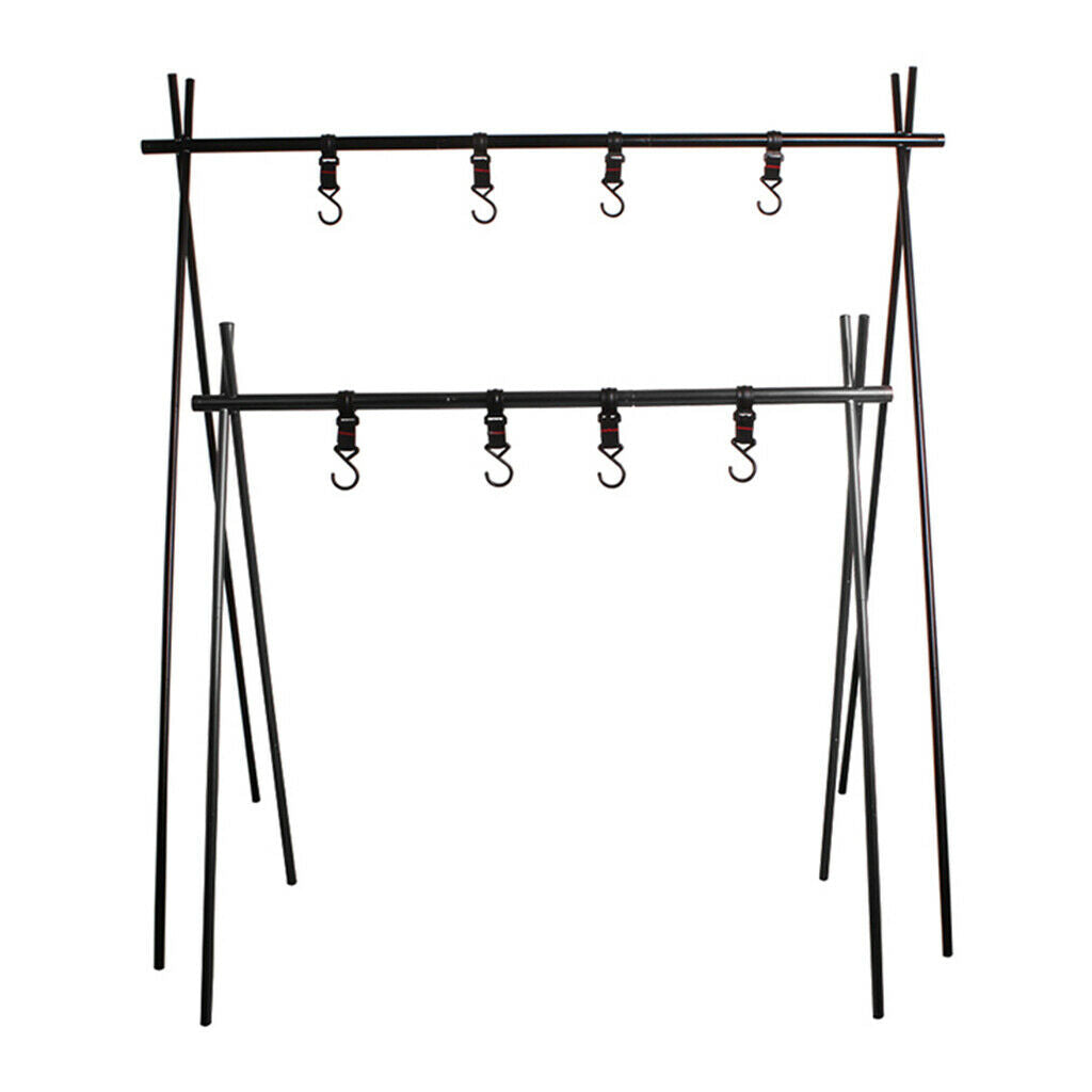 Triangle Hanging Rack Aluminum Alloy Outdoor Camping Travel Shelf Clothes Hanger