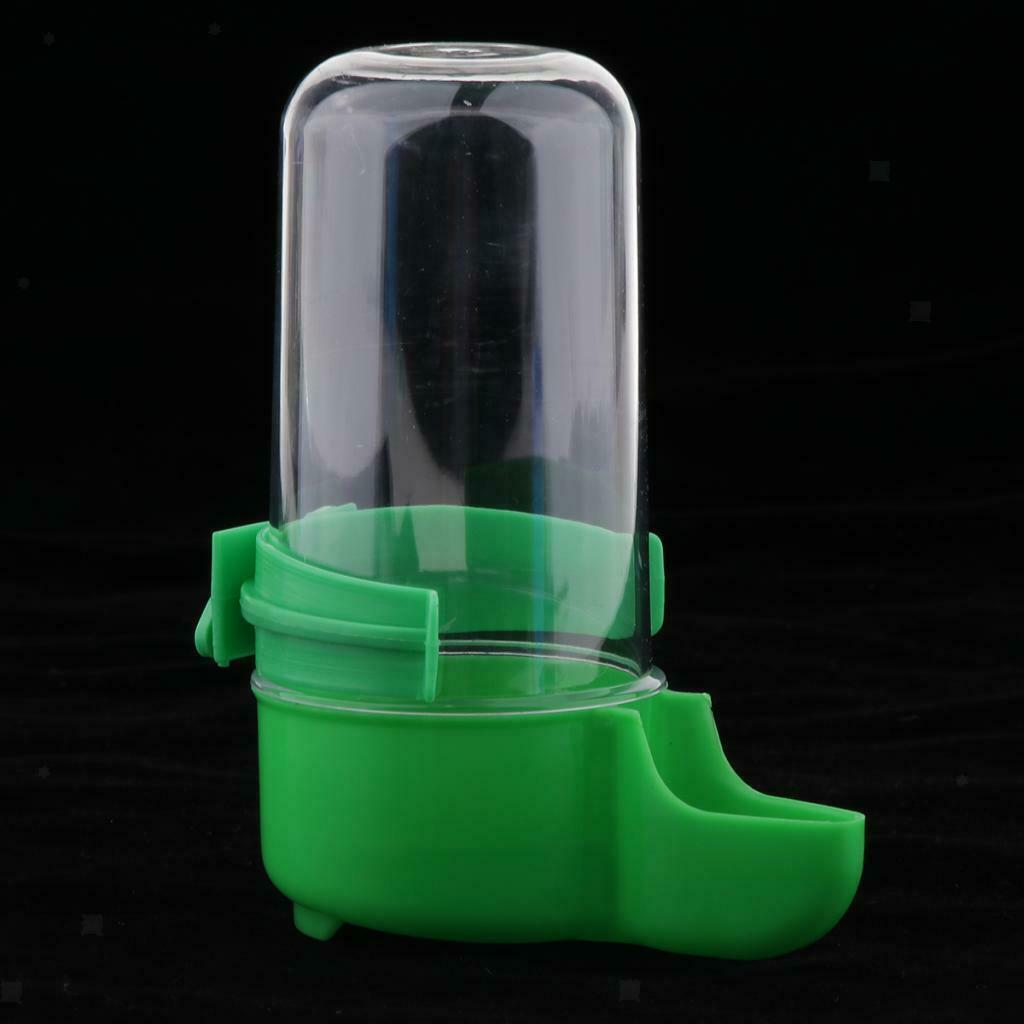 1pcs Plastic Bird Water Tube Feeder Water Bottle for Aviary Budgie Pigeon Green
