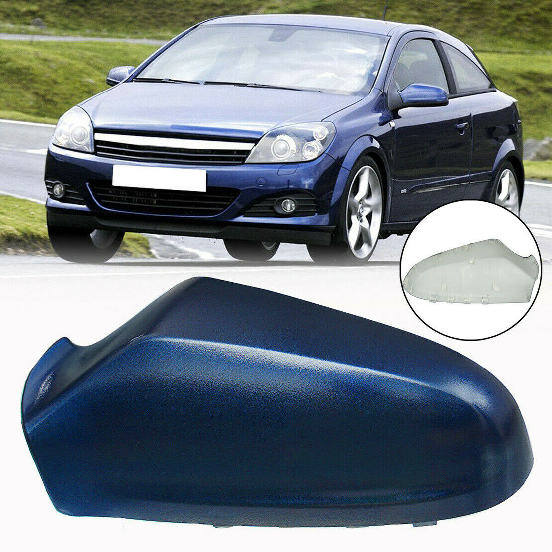 Left Side Wing Mirror Cover Trim Fit For Vauxhall Astra H 2005-2009
