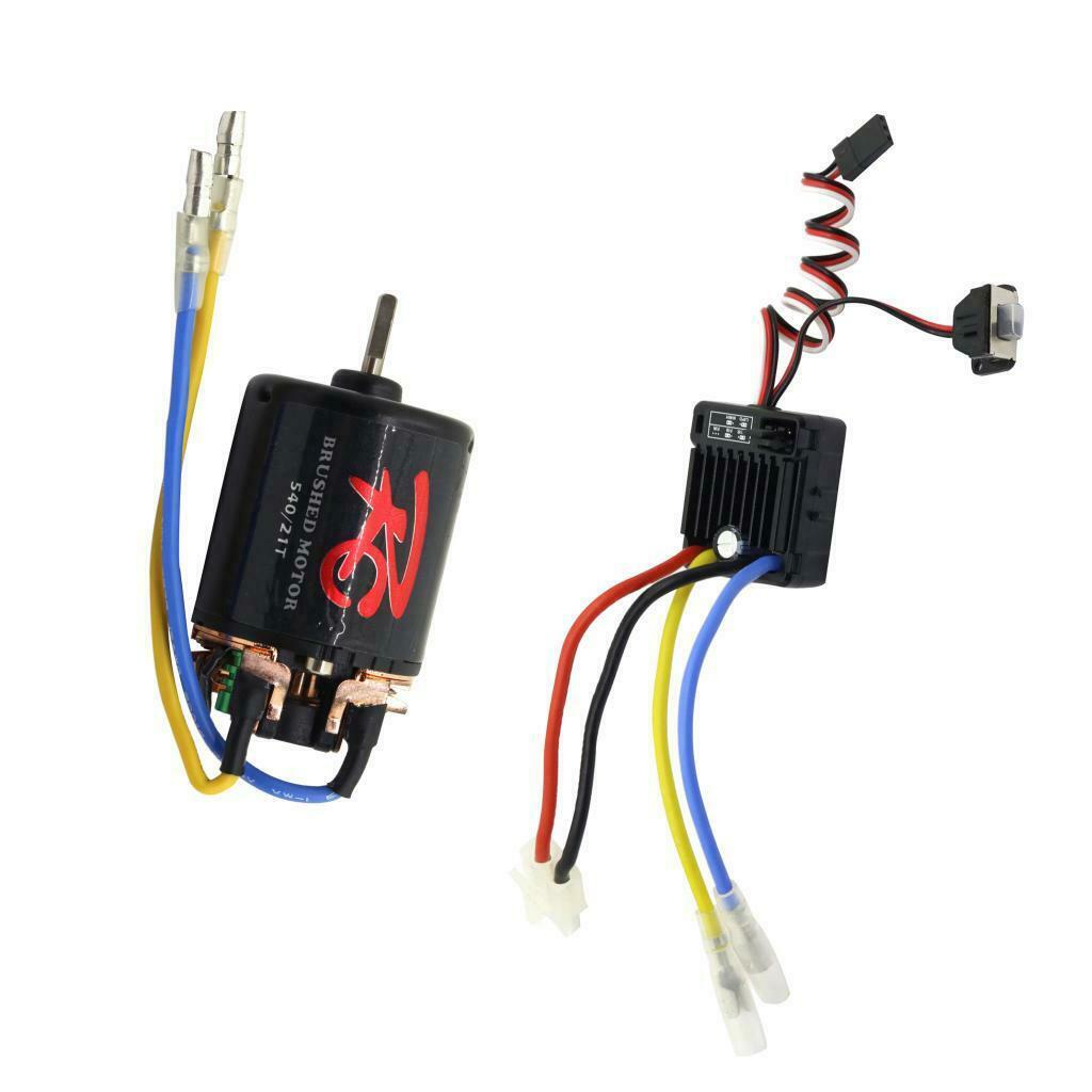 RC Car 1/10 Brushed Motor with ESC for  TRX4 D90 Upgrade Parts 21T