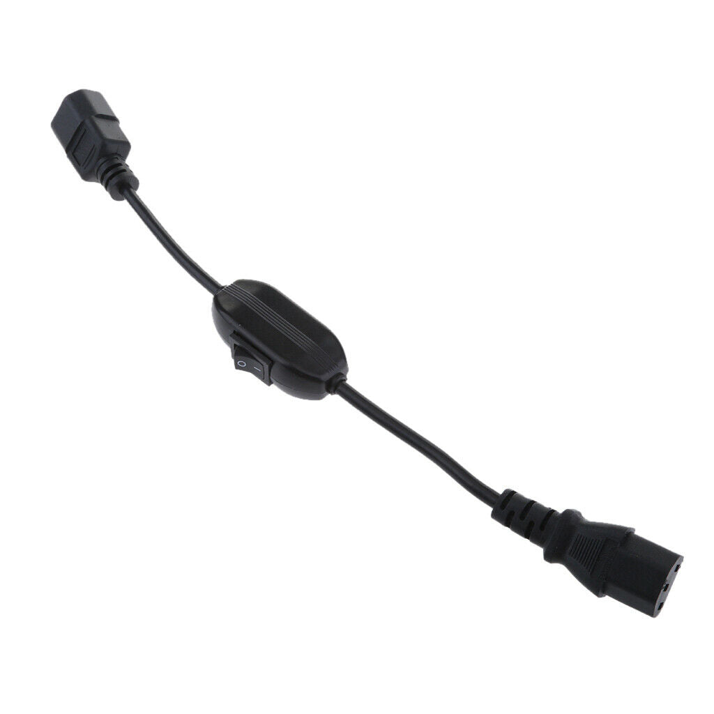 10A IEC 320 C14 Male to C13 Female Power Converter Adapter Cable with Switch