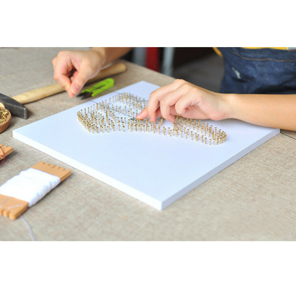 String Craft Geometry D String Art Kits DIY Home Decor for Adults 40x40cm