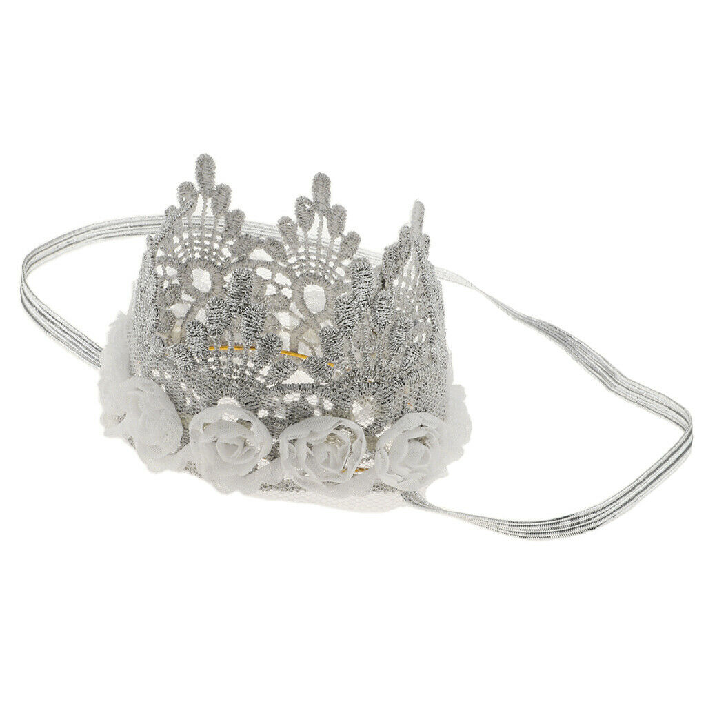 Newborn Baby Girls Kids Flower Headband Elastic Hair Band Crown Hair Accessories