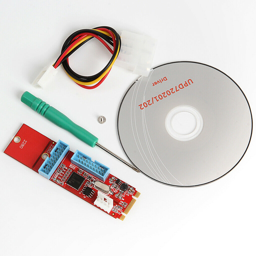 2Port 19Pin USB3.0 to M.2 B M Key Motherboard Adapter Converter Card