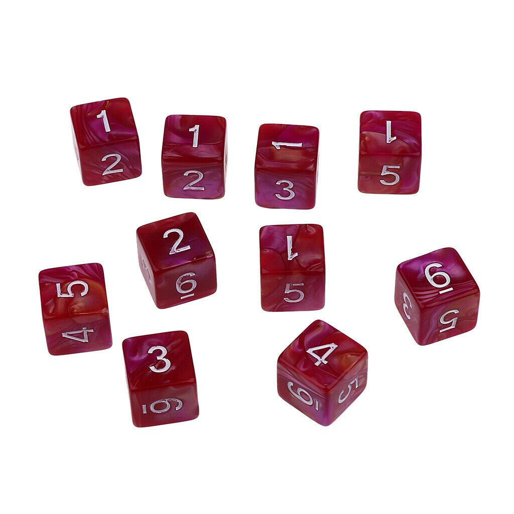 20 Pieces D6 Polyhedral Dice 6 Sided Dice for Dice Lover Role Play Game Dice