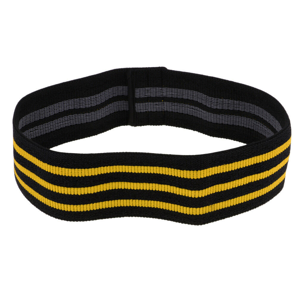 Premium Resistance Hip Bands for Gym Exercise Workout Training Yoga Yellow S