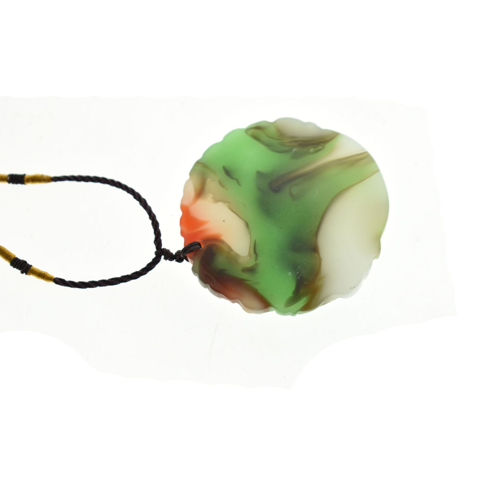 jade Tiger Pendant Necklace Jadeite Jewelry Amulet Color Gifts Natural Carved