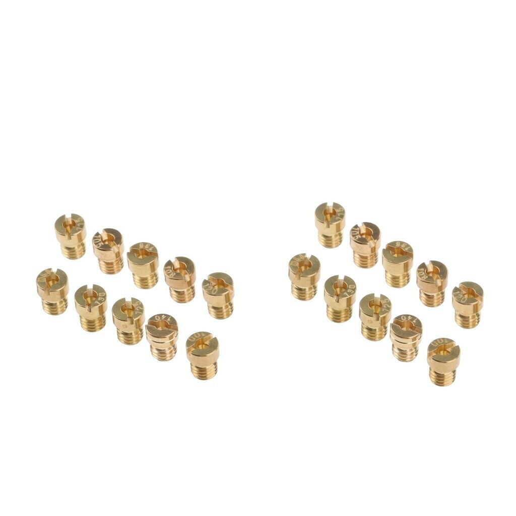 M5 Thread Motorcycle Main Jet Kit Carburetor 100-140 Size Injector Nozzle