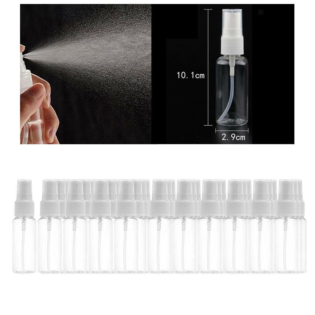 35x Portable Mini Clear Sprayer Bottle Makeup Bottles Pump Travel Container 30ml
