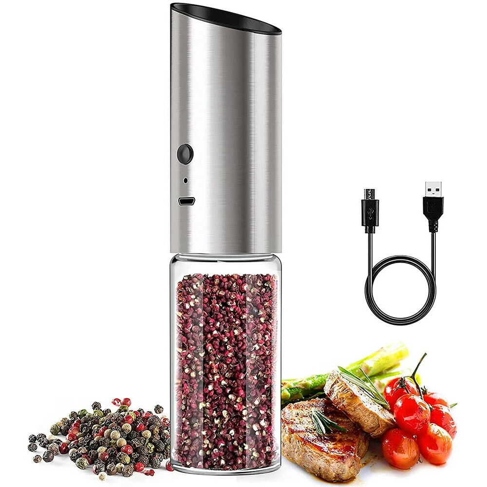 Electric Cooking Salt and Pepper Grinder Gravity Sensor Pepper Mill Kitchen Tool