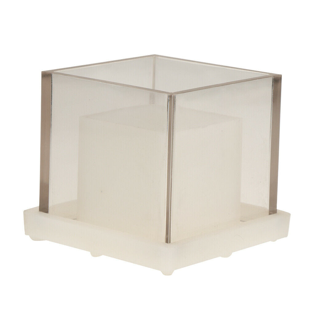Cubic Cylindrical Cubic Hollow Mold Glass For Made Scented Candles Decorative