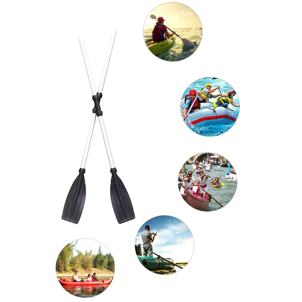 2X Alloy Kayak Paddles Foldable Rafting Rubber Dinghy Rubber Raft Telescopic