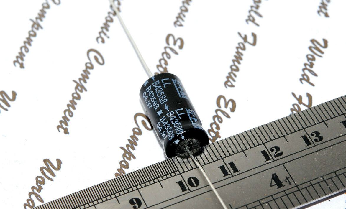 2pcs - SIEMENS (EPCOS) 4.7uF (4.7µF 4,7µF) 350V Axial Capacitor-B43588-C4475-T