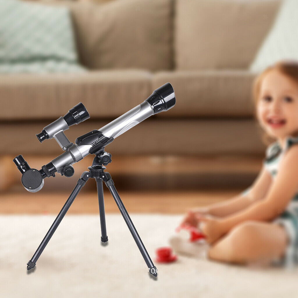 Astronomy Reflector Telescope w/ Tripod Compact Teaching Aids Gift for Kids