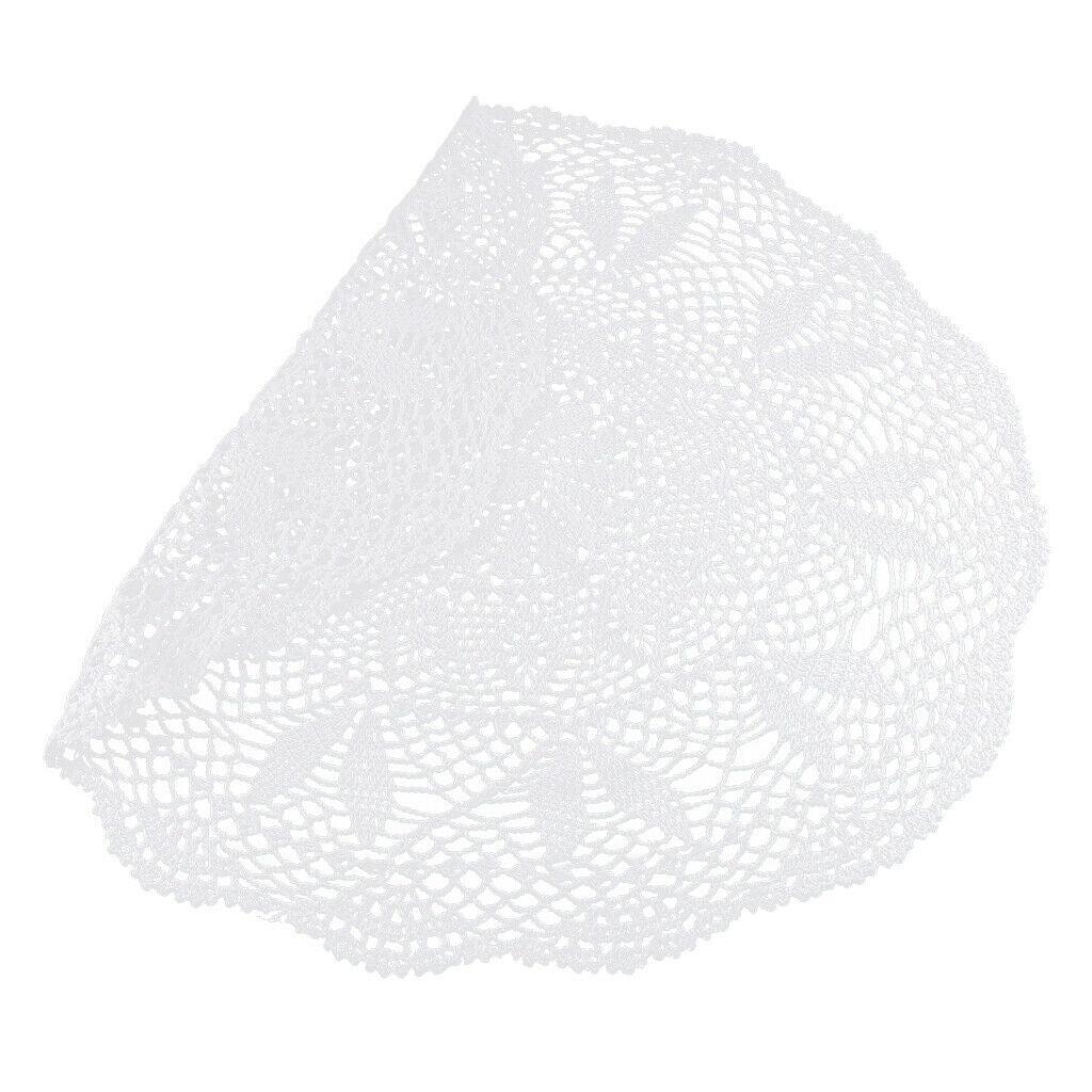 Round Handmade Crochet Sunflower Lace Tablecloth Doilies