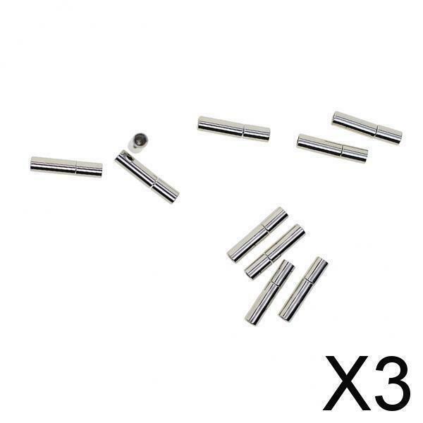 3X 10Pcs Brass Magnetic Clasp Connector Charms for Necklace Jewelry Making