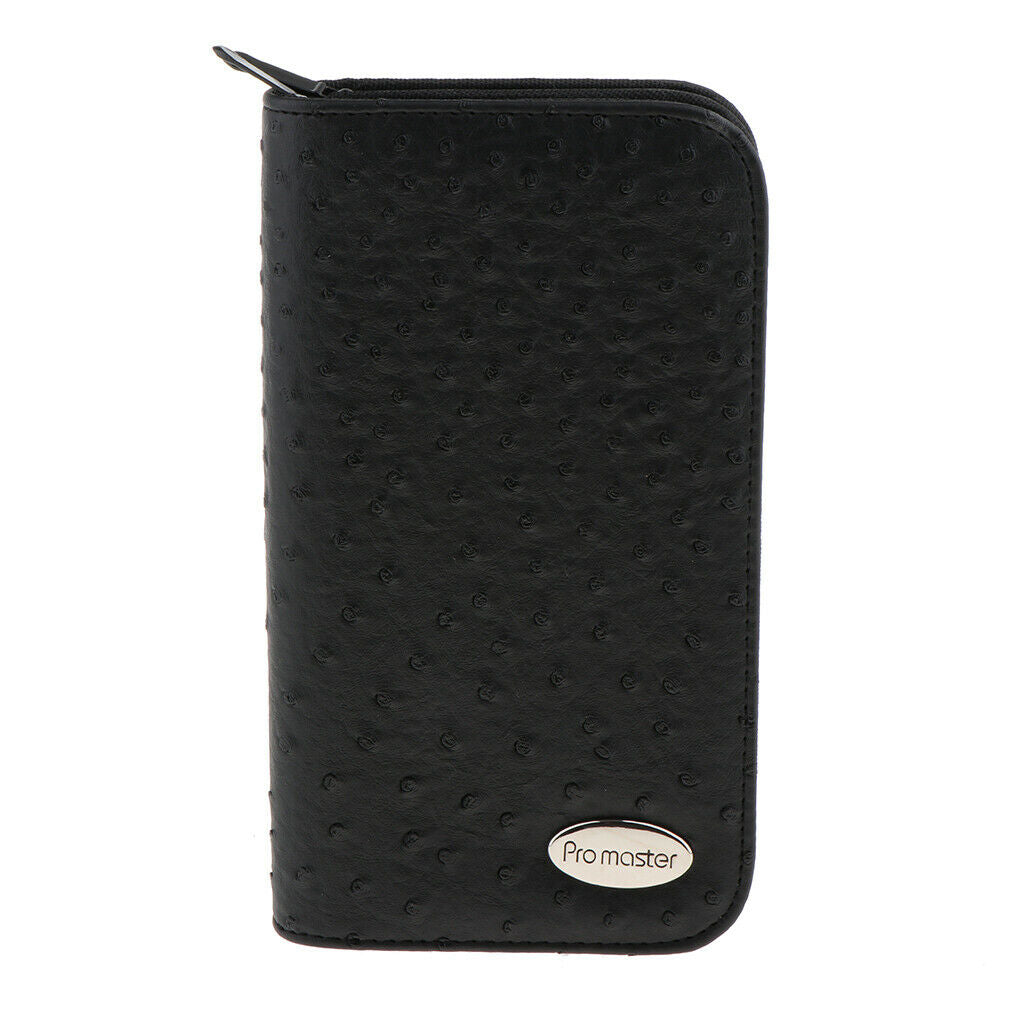 Leather 2 Layered Hair Scissors Shears Hairdressing Tool Pouch Holster Case
