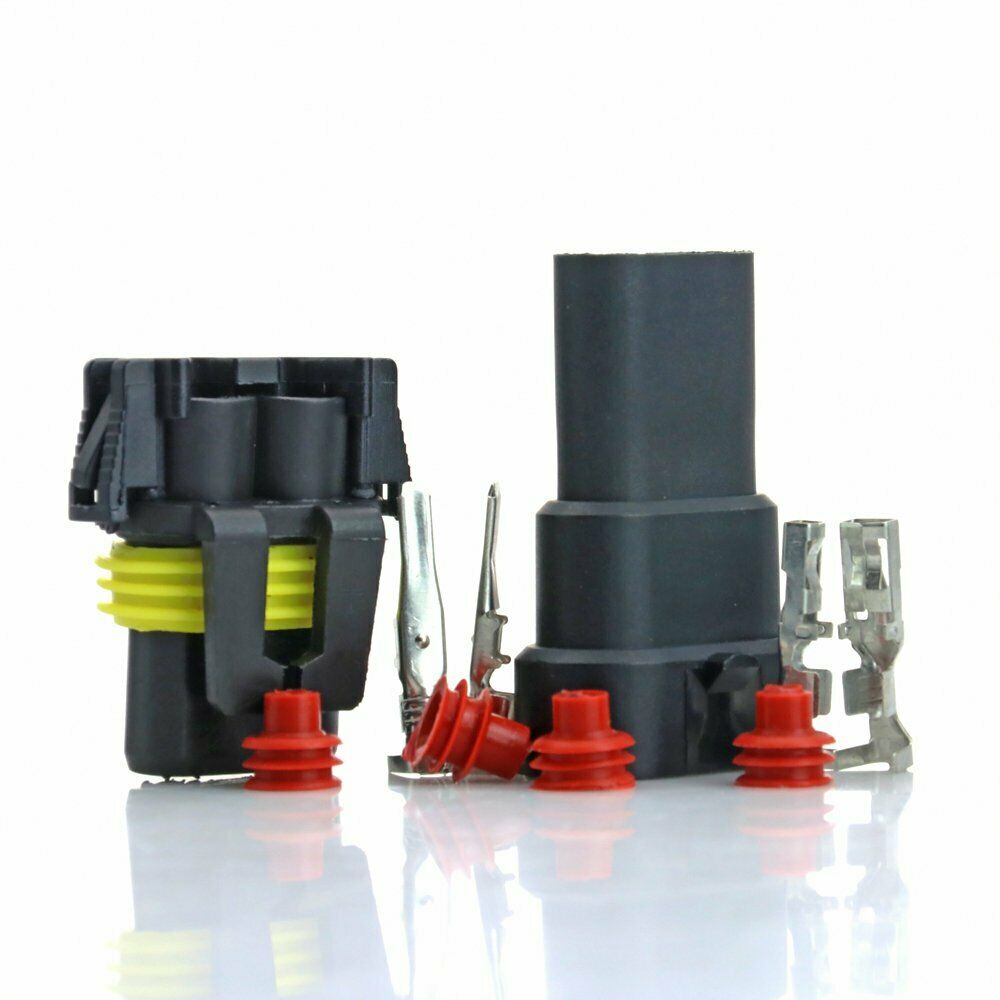 for HID Halogen Headlight 9005 9006 H10 Female Male Plug Bulb Connector Adapter