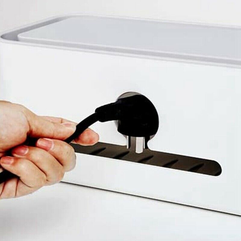 Cable Management Box, Cable Cord Organizer, Cord Management Container Cover Q9S2