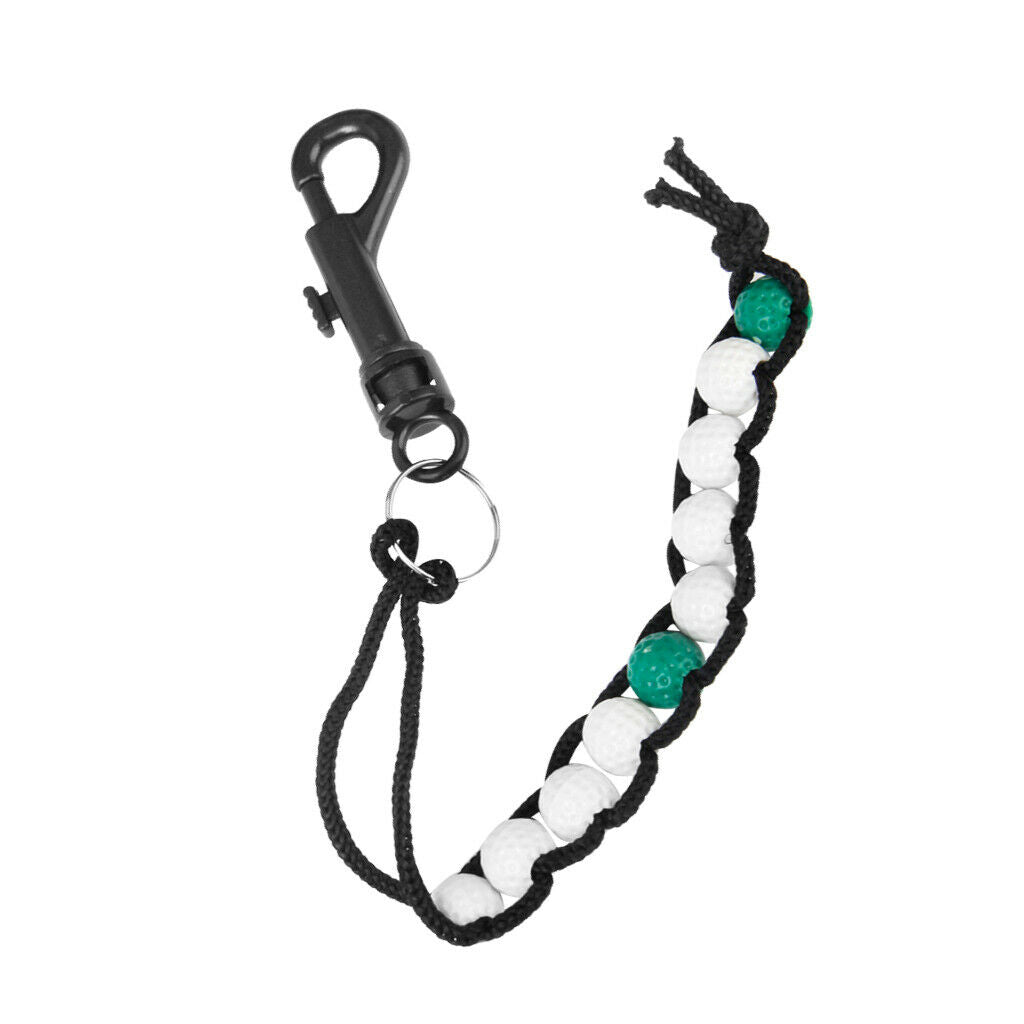 2x Golf Stroke Putt Ball Beads Score Scoring Counter Chain Club New