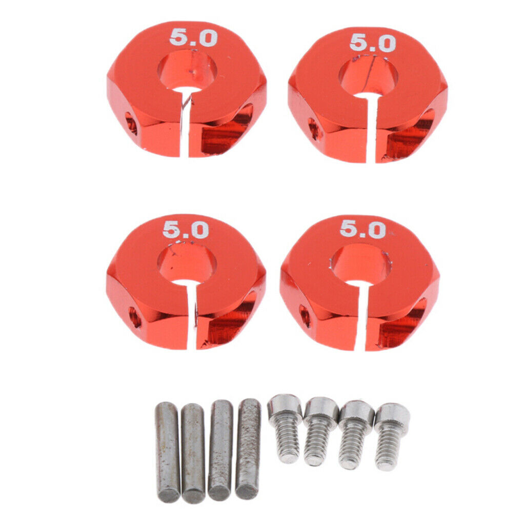 4pcs Wheel Hex 12mm Drive Hubs DIY Parts  /10 RC4WD RC Car Parts 5mm