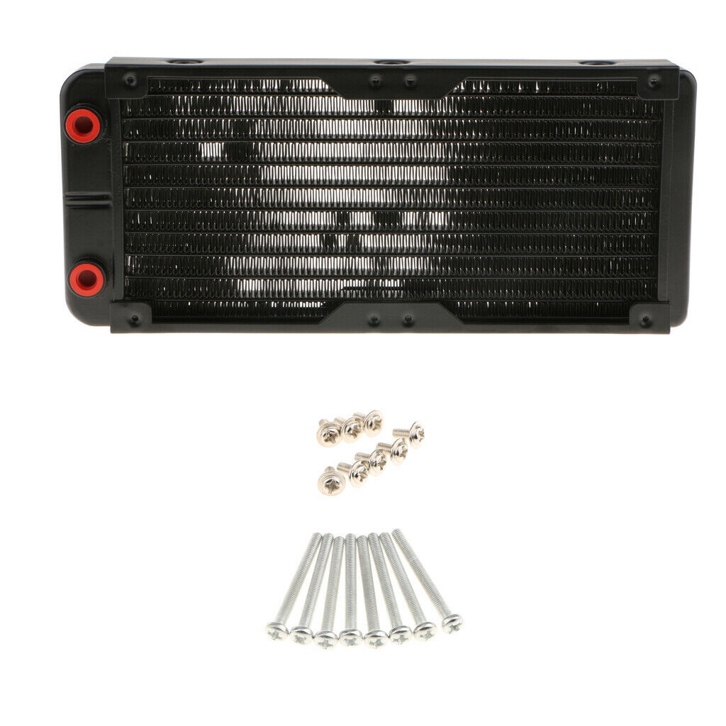 10 Pipe Aluminum Alloy Heat Exchanger Radiator Water Cool System Computer 240mm
