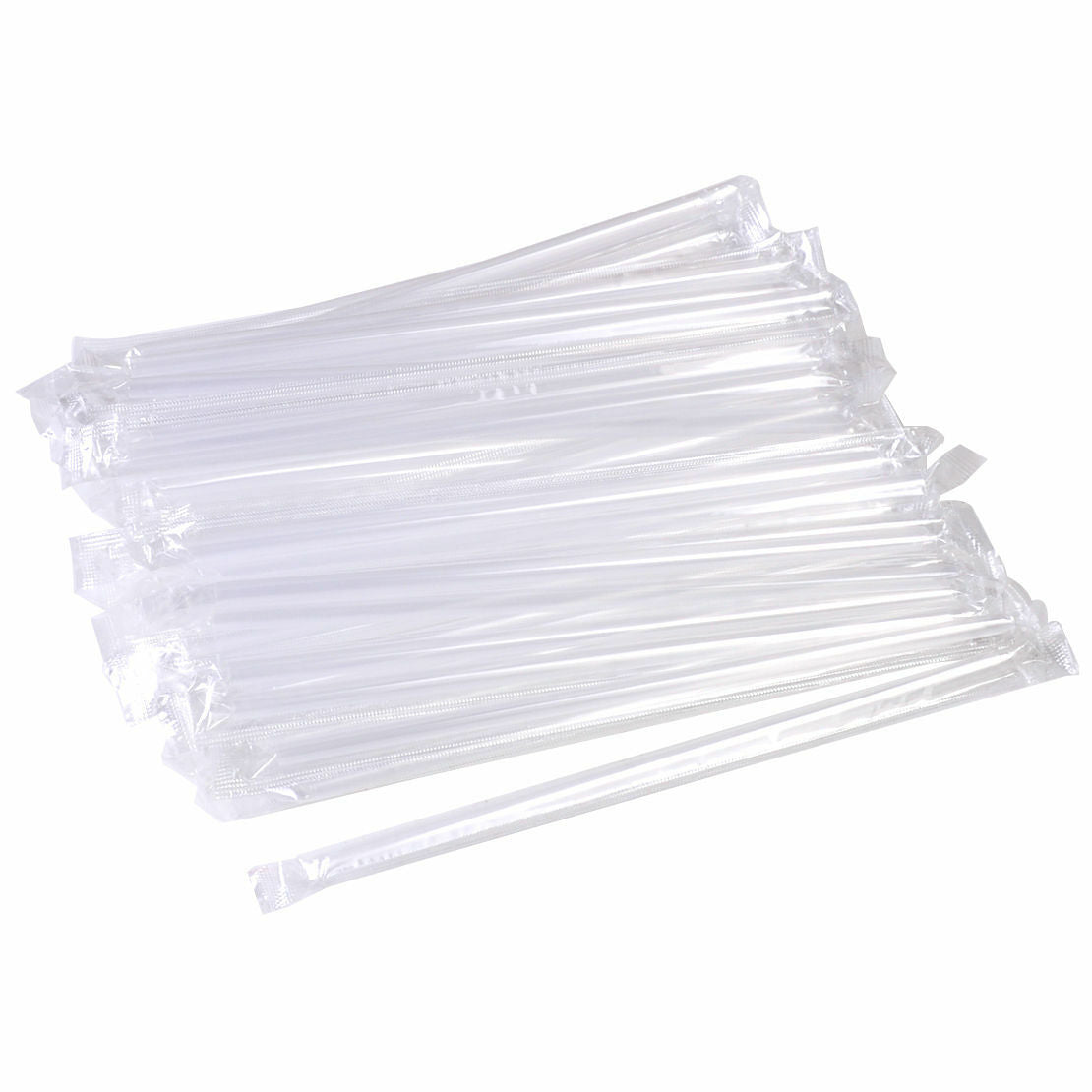 Smoothie Drink Straws Straw Individually Wrapped Neon Jumbo Milkshake Set100pcs