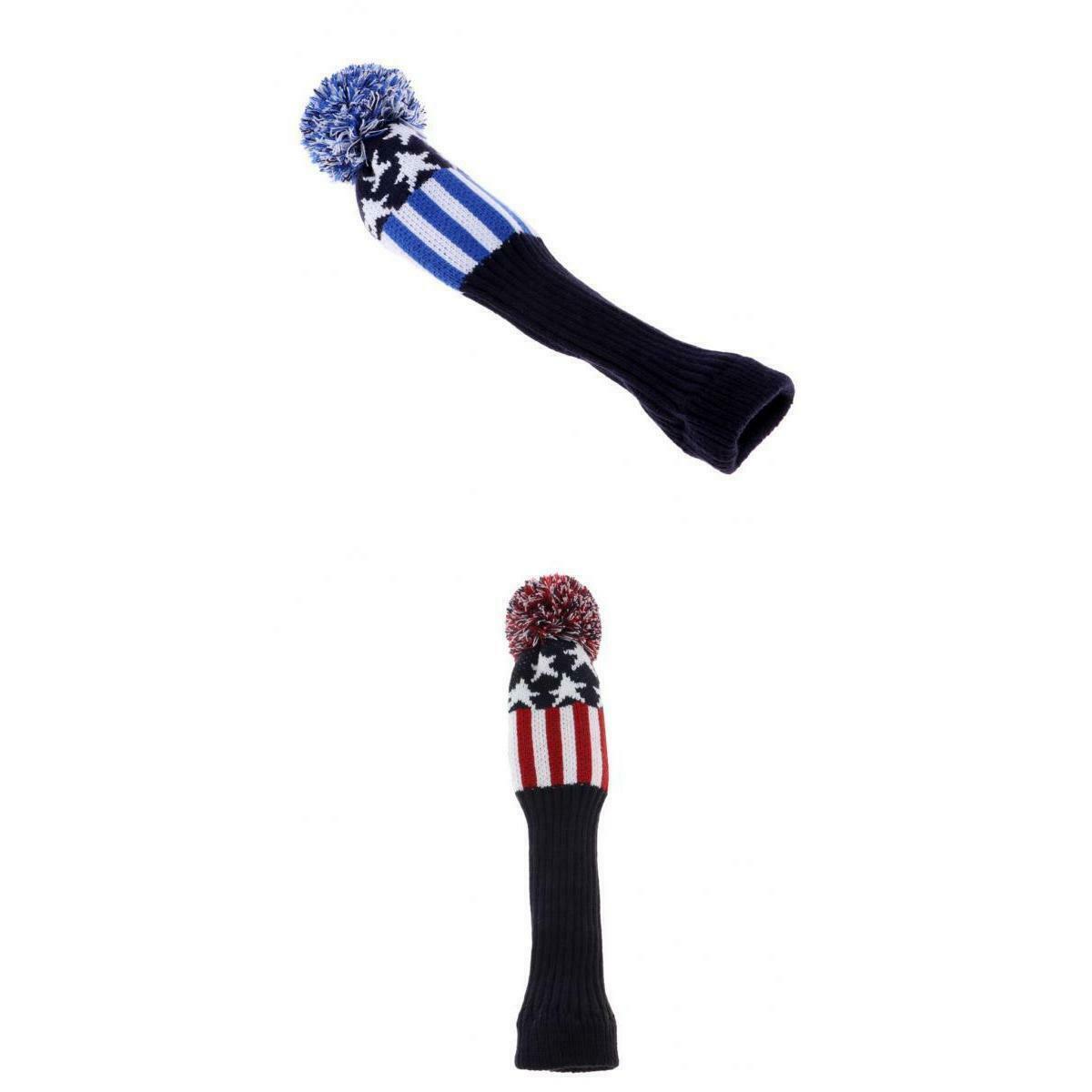 Knitted Golf Club Head Covers Driver Fairway Wood Sock Headcover Suitable for