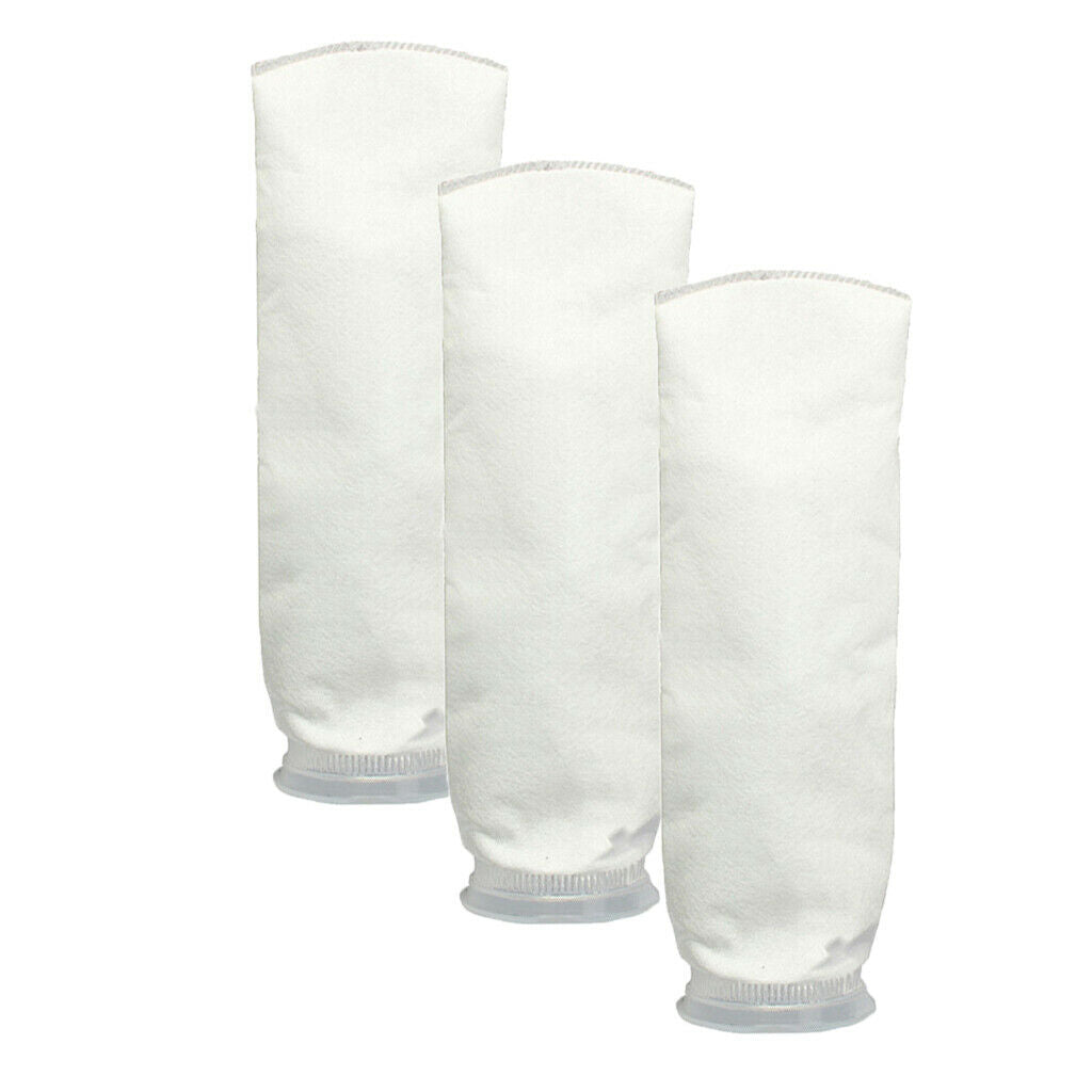 3Pcs 150 um Aquarium Fish Tank Marine Sump Felt Pre Filter Sock Bag