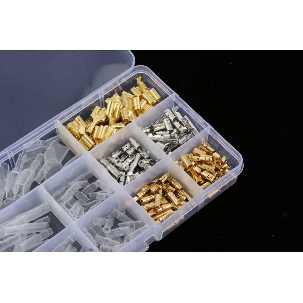 60 Kits 4mm Male Female Terminals Wire Connector With Cover For Car