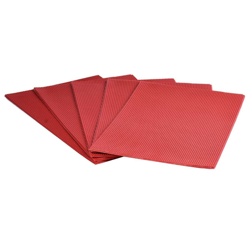5pcs Red Sheet Rooftop Home Garden Decoration