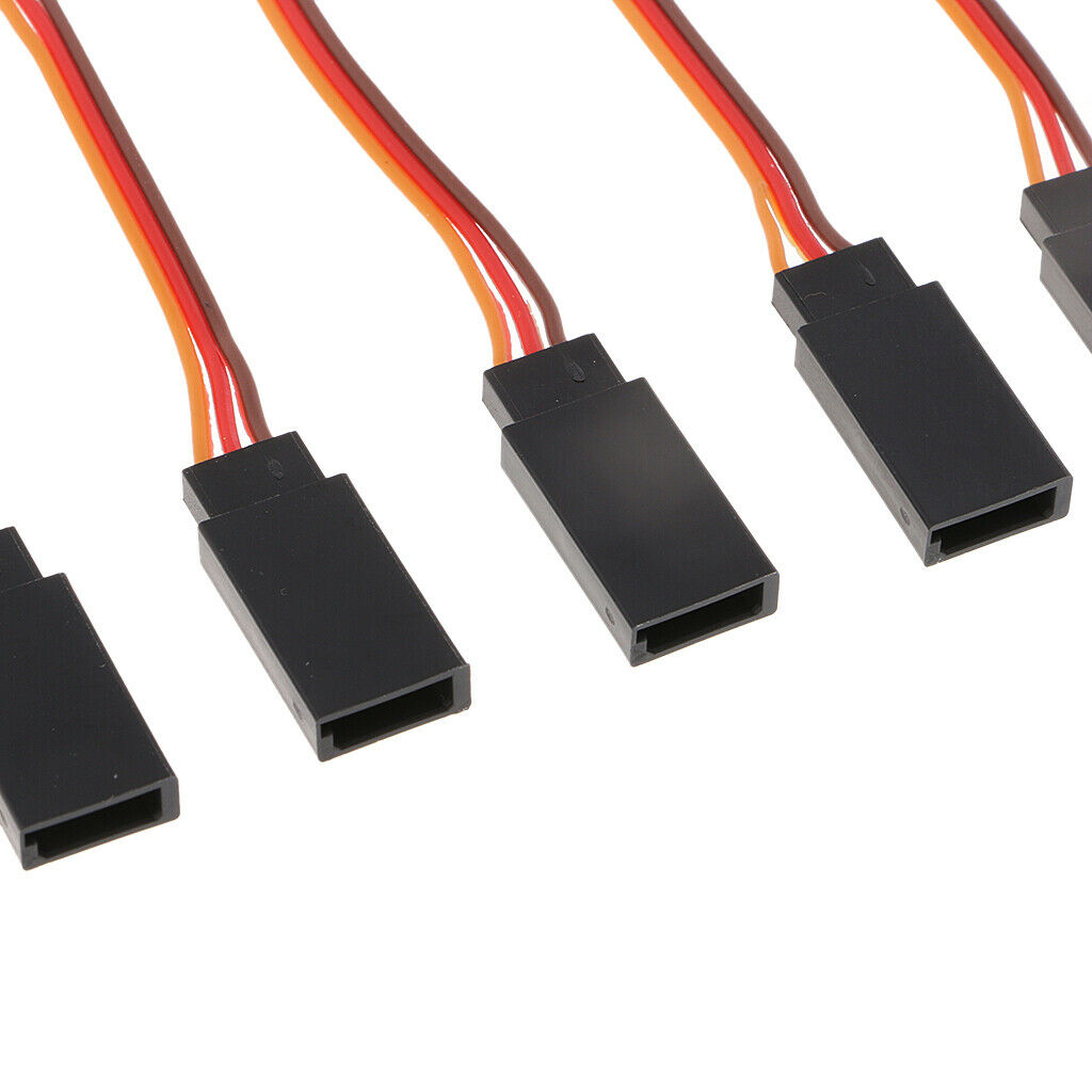 10 Piece 3 Pin Servo Extension Cable for Futaba JR Connector Accessory