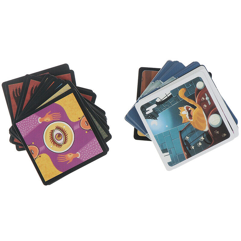 24Pcs Cat Deck Board Board Games Cards English Version Family Fun Playing Ca.DD