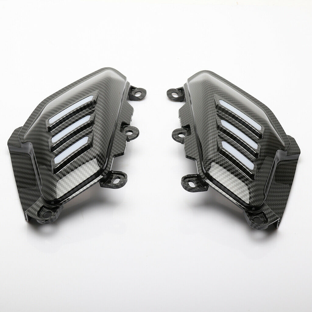 Motorcycle Carbon Fibers Side Grill Cover Cap For Yamaha Nmax 155 2015-2020