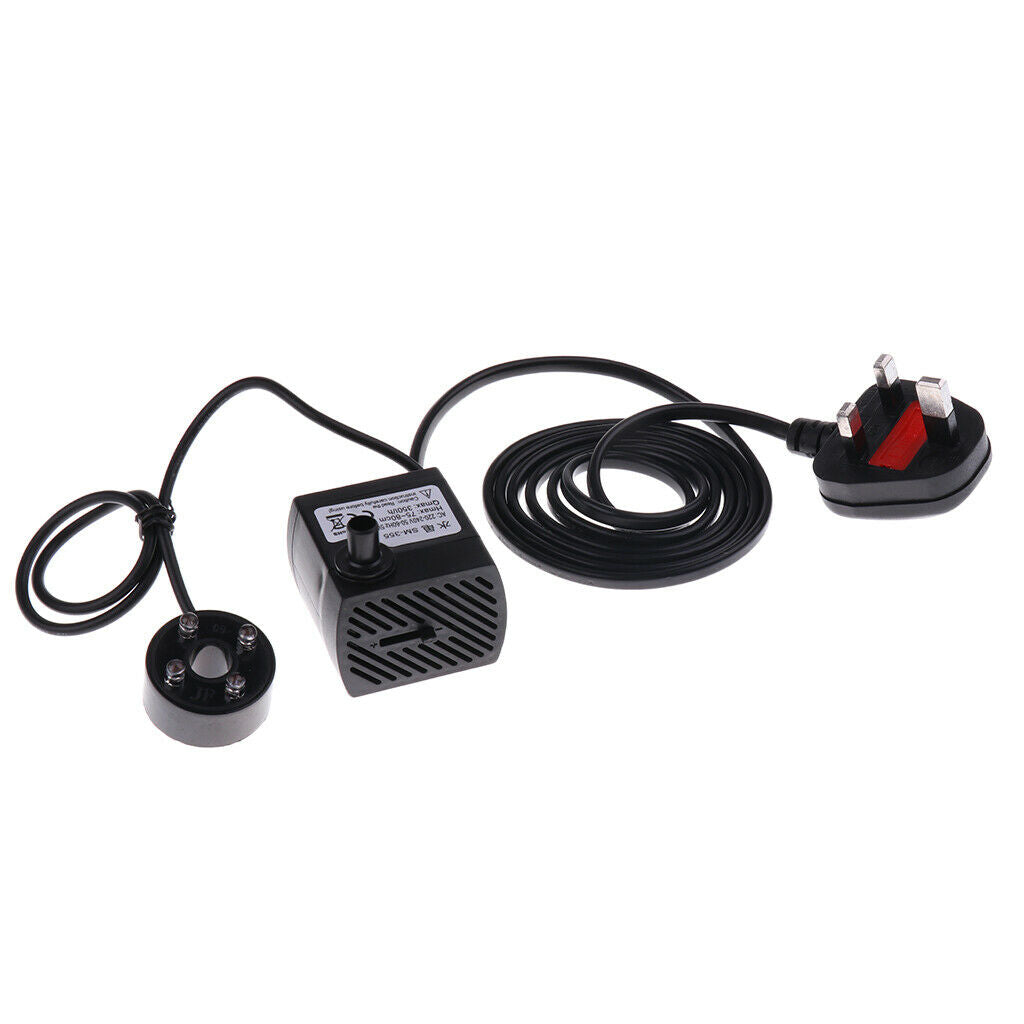 UK Plug Ultra Silent Aquarium Pond Submersible Pump Powerhead Fountain 5W