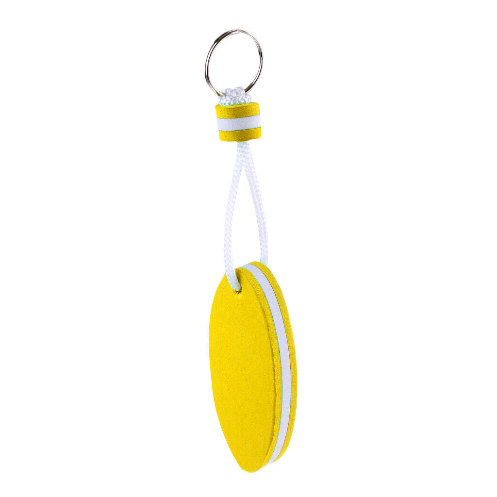 Prettyia Floating Foam Keychain Fishing Boat Buoy Key Boat Key Ring Yellow